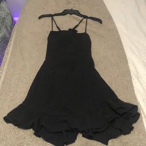 Aubrey Ruffle dress in black